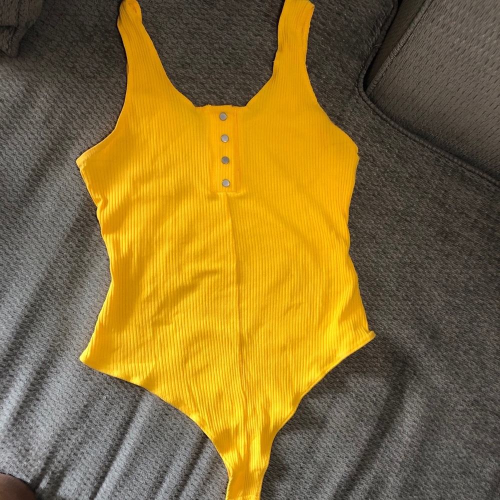 Yellow leotard